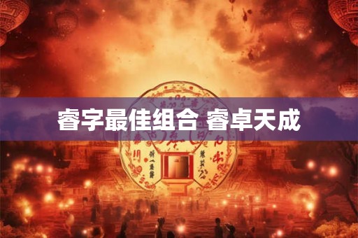 睿字最佳组合 睿卓天成