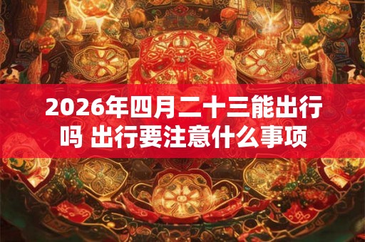 2026年四月二十三能出行吗 出行要注意什么事项