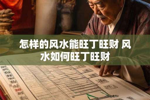 怎样的风水能旺丁旺财 风水如何旺丁旺财 怎样的风水能旺丁旺财 风水如何旺丁旺财