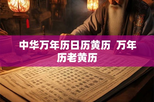 中华万年历日历黄历  万年历老黄历