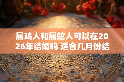 属鸡人和属蛇人可以在2026年结婚吗 适合几月份结婚
