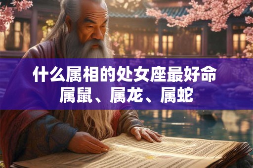 什么属相的处女座最好命 属鼠、属龙、属蛇