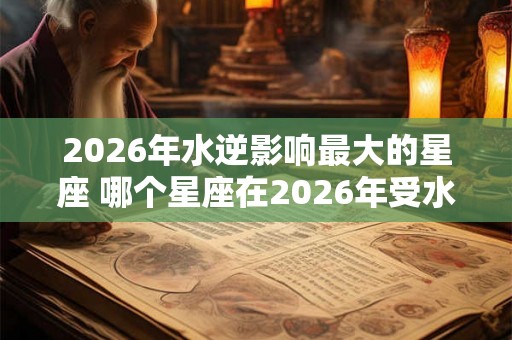 2026年水逆影响最大的星座 哪个星座在2026年受水逆影响最大 2026年水逆影响最大的星座 哪个星座在2026年受水逆影响最大