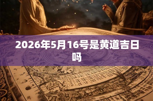 2026年5月16号是黄道吉日吗