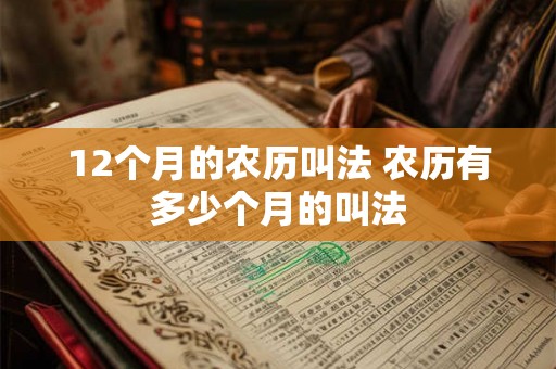 12个月的农历叫法 农历有多少个月的叫法 12个月的农历叫法 农历有多少个月的叫法