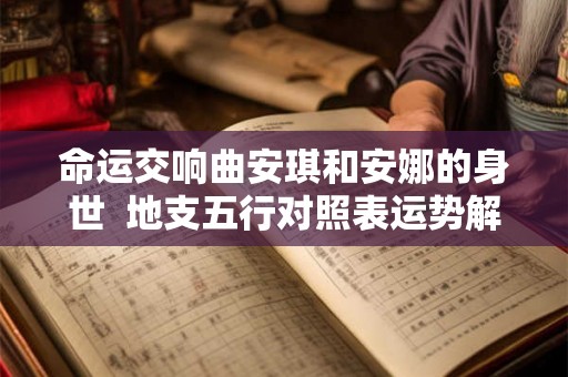 命运交响曲安琪和安娜的身世  地支五行对照表运势解释