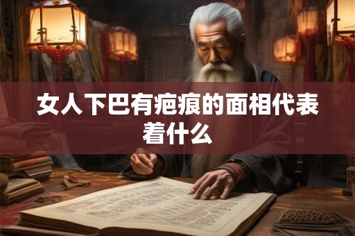 女人下巴有疤痕的面相代表着什么