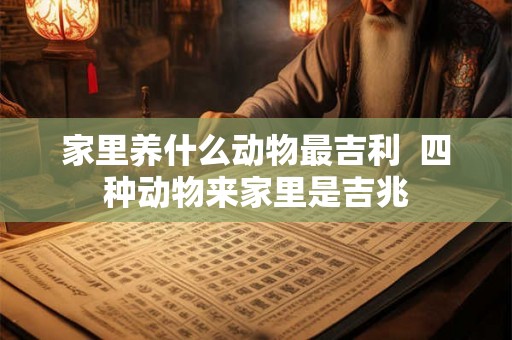 家里养什么动物最吉利  四种动物来家里是吉兆