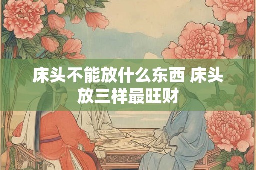 床头不能放什么东西 床头放三样最旺财