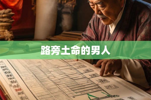 路旁土命的男人