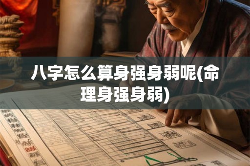 八字怎么算身强身弱呢(命理身强身弱) 八字怎么算身强身弱呢(命理身强身弱)