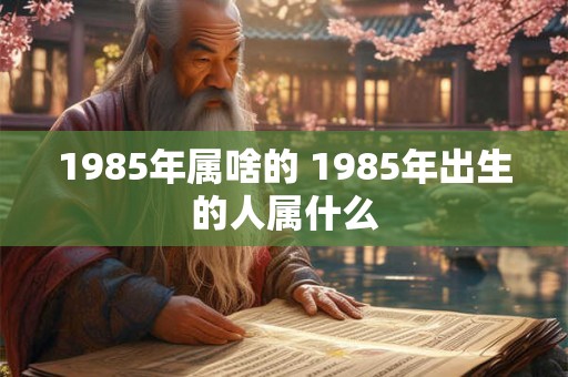 1985年属啥的 1985年出生的人属什么