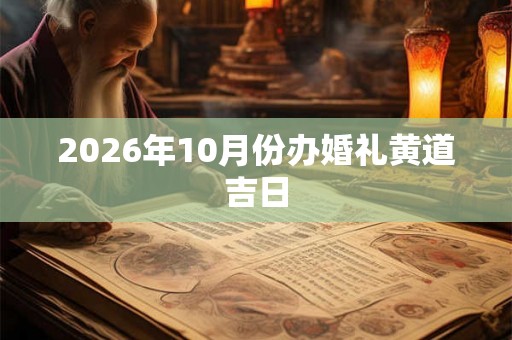 2026年10月份办婚礼黄道吉日