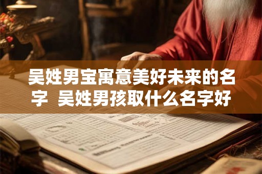吴姓男宝寓意美好未来的名字  吴姓男孩取什么名字好