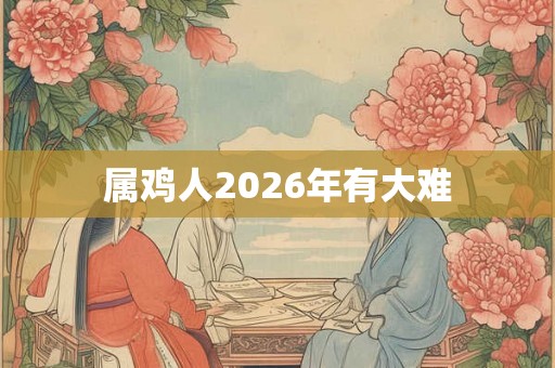 属鸡人2026年有大难