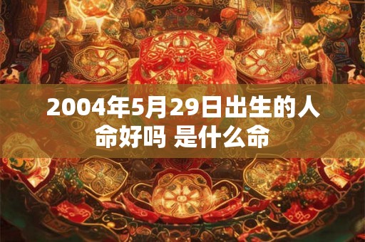 2004年5月29日出生的人命好吗 是什么命 2004年5月29日出生的人命好吗 是什么命