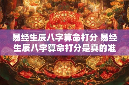 易经生辰八字算命打分 易经生辰八字算命打分是真的准吗