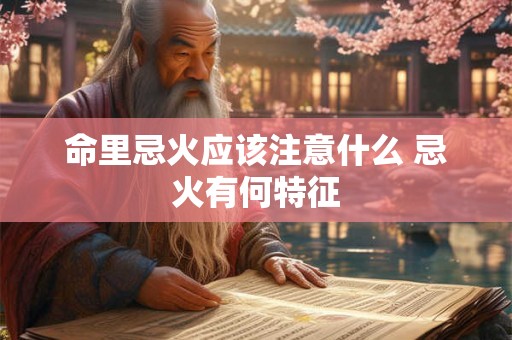 命里忌火应该注意什么 忌火有何特征