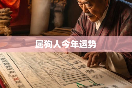 属狗人今年运势