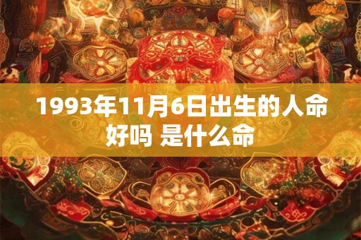 1993年11月6日出生的人命好吗 是什么命