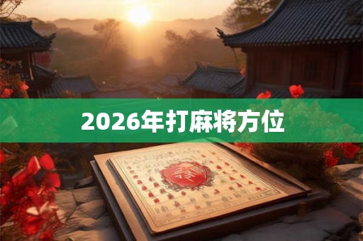 2026年打麻将方位