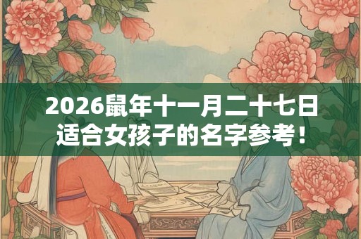 2026鼠年十一月二十七日适合女孩子的名字参考! 2026鼠年十一月二十七日适合女孩子的名字参考!