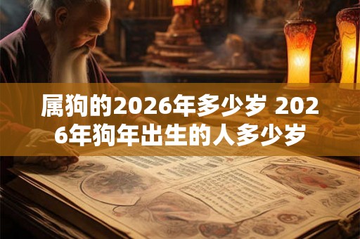 属狗的2026年多少岁 2026年狗年出生的人多少岁 属狗的2026年多少岁 2026年狗年出生的人多少岁