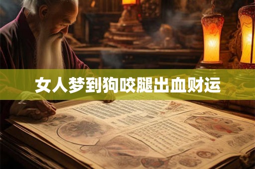 女人梦到狗咬腿出血财运