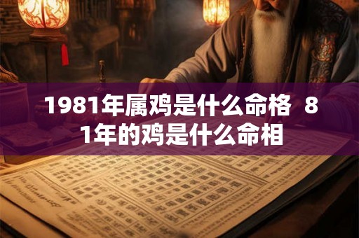 1981年属鸡是什么命格 81年的鸡是什么命相 1981年属鸡是什么命格 81年的鸡是什么命相