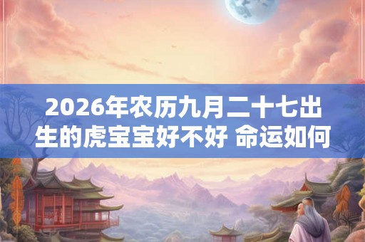 2026年农历九月二十七出生的虎宝宝好不好 命运如何