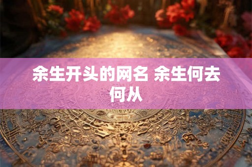 余生开头的网名 余生何去何从