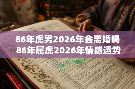 86年虎男2026年会离婚吗 86年属虎2026年情感运势