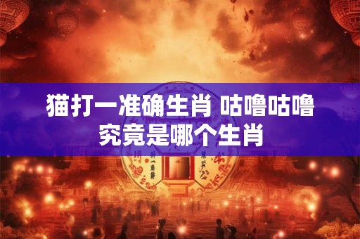 猫打一准确生肖 咕噜咕噜究竟是哪个生肖