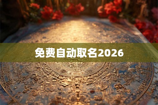 免费自动取名2026