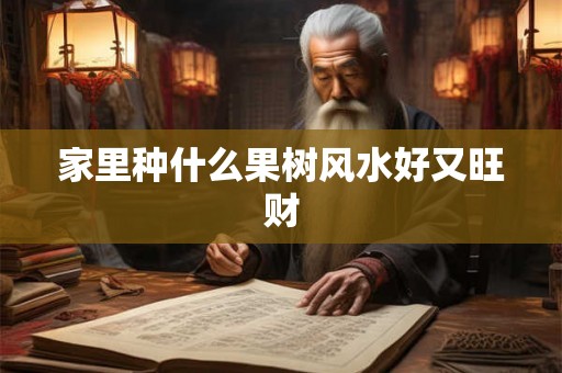 家里种什么果树风水好又旺财
