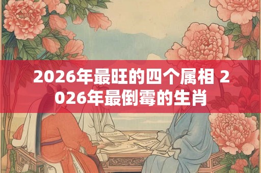 2026年最旺的四个属相 2026年最倒霉的生肖