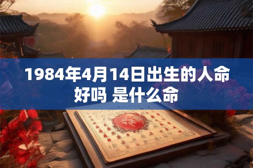 1984年4月14日出生的人命好吗 是什么命