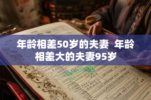年龄相差50岁的夫妻  年龄相差大的夫妻95岁