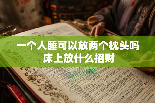 一个人睡可以放两个枕头吗 床上放什么招财