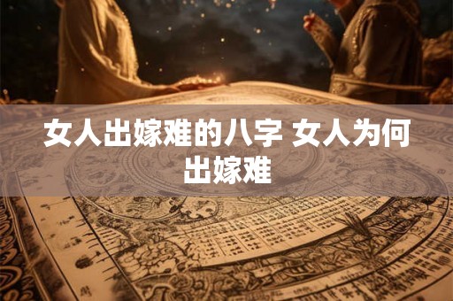 女人出嫁难的八字 女人为何出嫁难