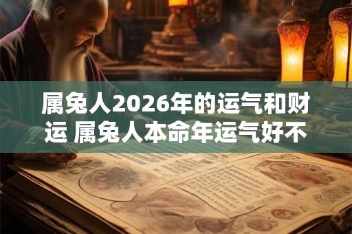 属兔人2026年的运气和财运 属兔人本命年运气好不好