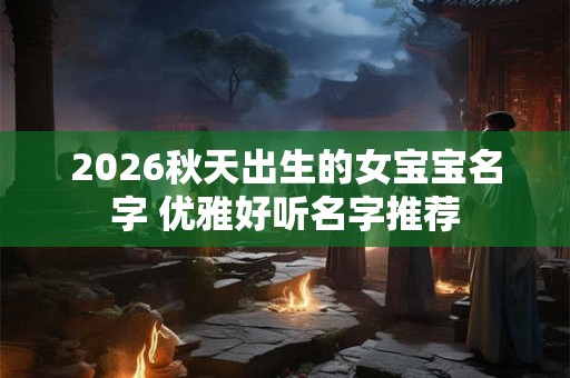 2026秋天出生的女宝宝名字 优雅好听名字推荐