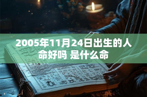 2005年11月24日出生的人命好吗 是什么命
