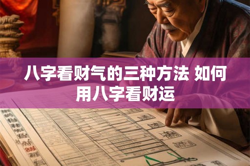 八字看财气的三种方法 如何用八字看财运 八字看财气的三种方法 如何用八字看财运