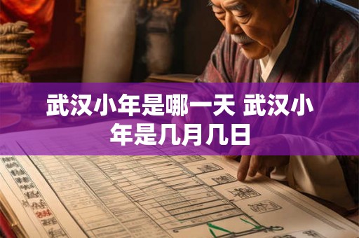 武汉小年是哪一天 武汉小年是几月几日