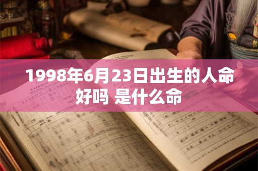 1998年6月23日出生的人命好吗 是什么命