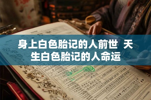 身上白色胎记的人前世 天生白色胎记的人命运 身上白色胎记的人前世 天生白色胎记的人命运