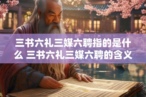 三书六礼三媒六聘指的是什么 三书六礼三媒六聘的含义