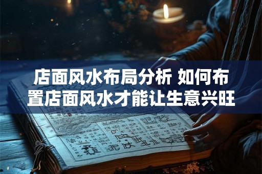 店面风水布局分析 如何布置店面风水才能让生意兴旺