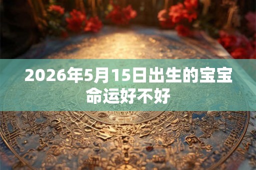 2026年5月15日出生的宝宝命运好不好